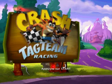 Crash Tag Team Racing screen shot title